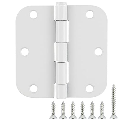 3 1 2" Matte White Door Hinges 3.5" 5