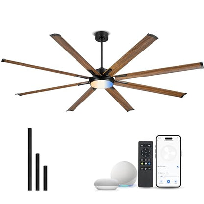 84 Inch Large Ceiling Fan with Light