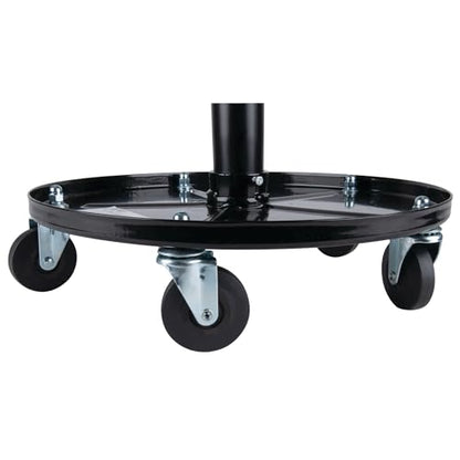 W85008 Pneumatic Rolling Shop Stool Seat Black
