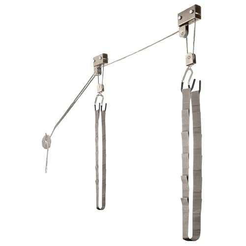 Kayak Storage Hoist Overhead Pulley System