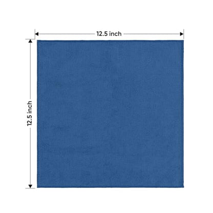 Lake Green Microfiber Cleaning Cloth 12 Pack 12.5 x 12.5 inch Microfiber Towels for Cars Ultra Absorbent Car Washing Cloth Lint Free Streak Free Cleaning Rags for Car (12 Count)