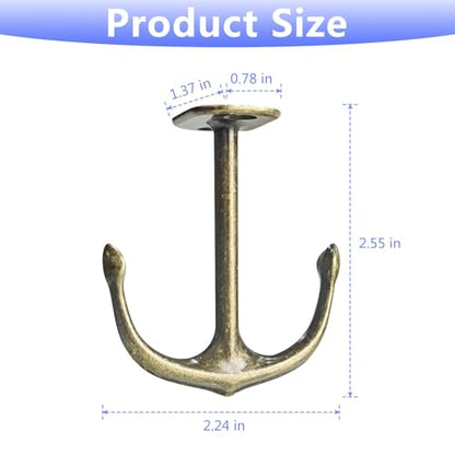 Anchor Two Prong Ceiling Hook for Closet Top Bathroom Kitchen Cabinet Garage Pack of 8 (8 Count)