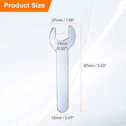 10pcs Small Wrench Open End Wrench 14x87x2mm Metric U (10 Count)