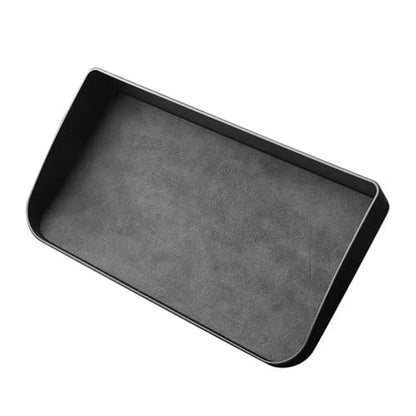 Dashboard Storage Box Central Control Suede Instrument Storage Compatible For Tesla Model 3 Highland 2024 Modification Interior Accessories
