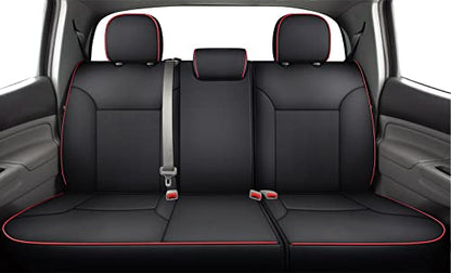 2005 2015 Tacoma Custom Fit Seat Covers for Crew Cab with Faux Leather