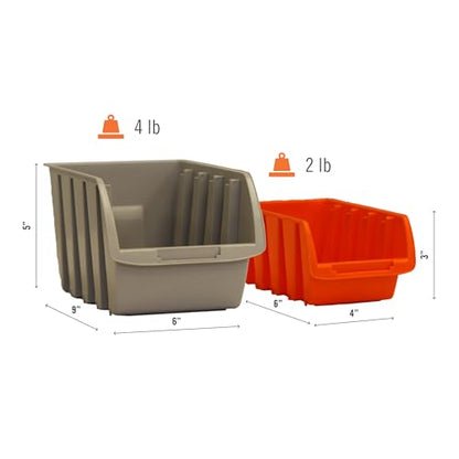 Rolling Storage Bin Rack & Parts Organizer