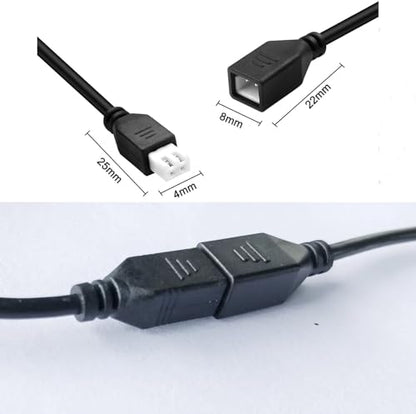 2 Pcs Parking Sensor Extension Cord Cable