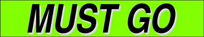 Ez line Vinyl Windshield Stickers 3 Dozen 15 Inch Chartreuse Slogan Dealership Pro Pack for Car Lots (36 Count)