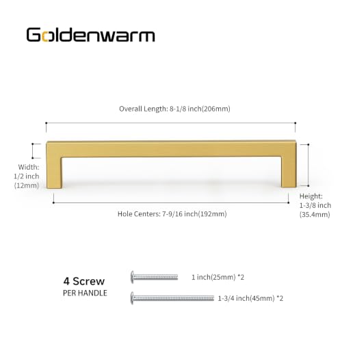 15 Pack Gold Cabinet Handles 7
