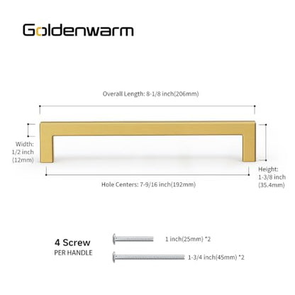 5 Pack Gold Cabinet Handles 7