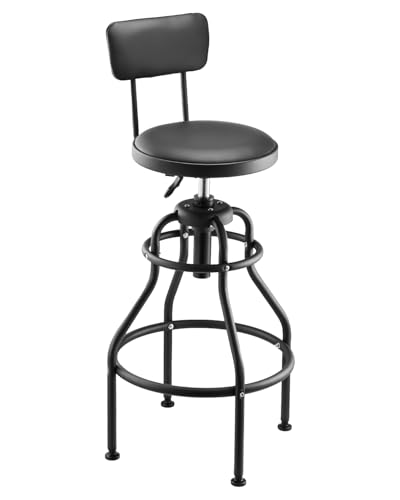Shop Stool with Backrest