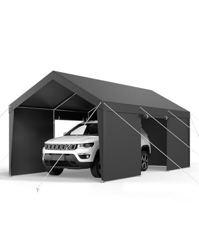Upgraded 10x20 FT Heavy Duty Carport Canopy with Roll