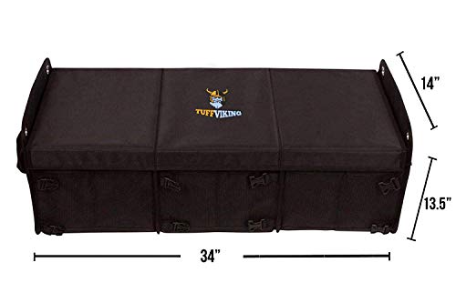 Convertible Large 3 Compartment SUV Trunk Organizer