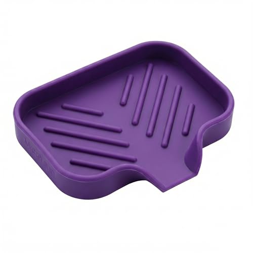 Silicone Soap Dish with Drain Spout