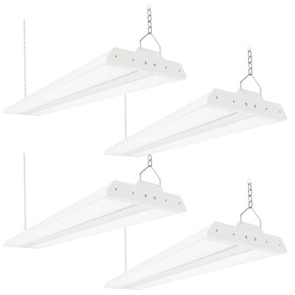 300/240/200W LED Linear High Bay Light 45000LM 5000K 120-277V, 4-Pack (4 Count)