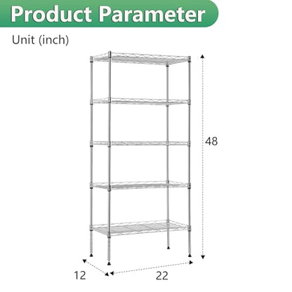 5 Tier Wire Shelf (5 Count)