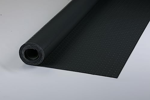 Large Coin Pattern Vinyl Garage Floor Protector Mat
