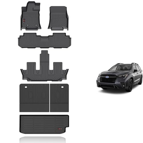 Floor Mats & Cargo Liner with Backrest Mats for 2025 2024 2023 2022 2021 2020 2019 Subaru Ascent 7