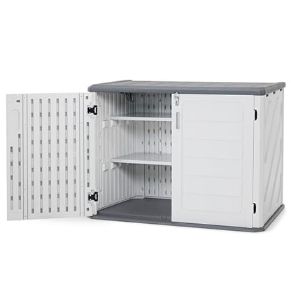 Macrout 25 Cu Ft Outdoor Storage Cabinet with Shelves (3 Count)