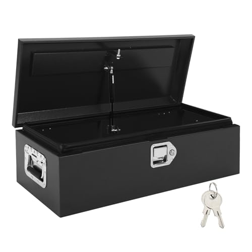Truck Bed Tool Box 30x13x9.6 Inch Heavy Duty Steel Metal Tool Box for Truck Bed