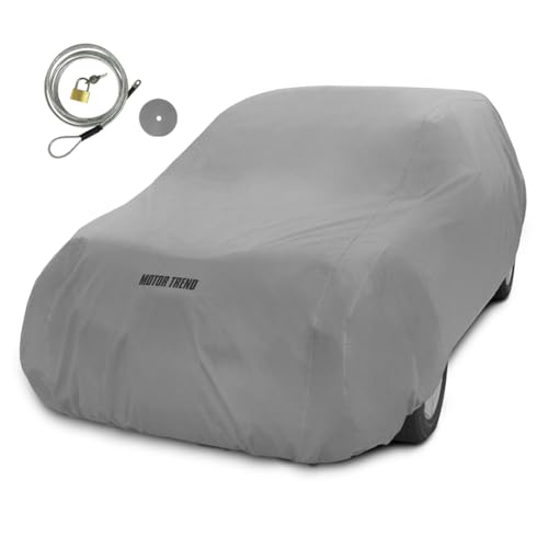 4-Layer 4-Season Auto (Waterproof Outdoor UV Protection for Heavy Duty Use Full Car Cover for Vans, Suvs, Crossovers up to 210")