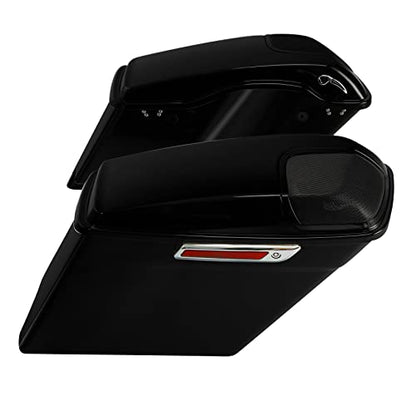 Motorcycle 5" Stretched Saddlebags Fit For Harley Touring 2014 (2 Count)