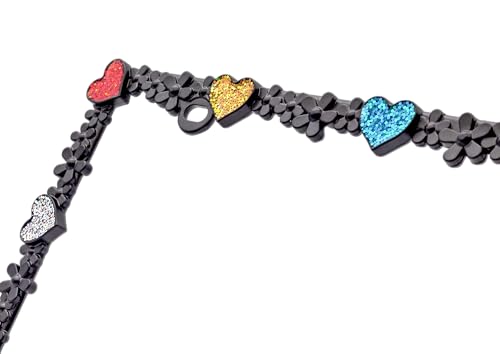 3D Shining Daisy Heart License Plate Frame from Pure Zinc Alloy Metal Perfect Plate Holder