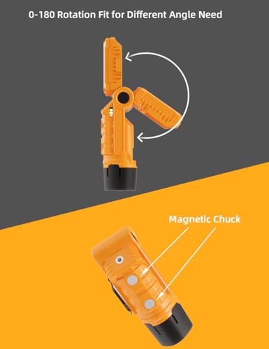 Rechargeable LED Work Light with Magnetic Base & Hanging Hook Mechanic Portable Working Light for Car Repairing