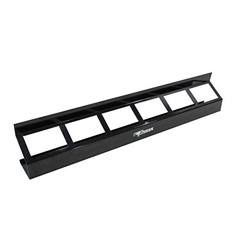 304BK Six Quart Oil Can Rack Holder 32" Caddy Wall Hanger Aluminum Shelf