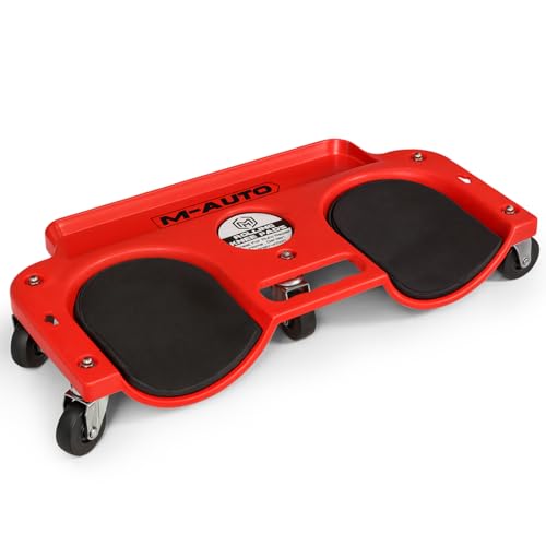 Rolling Knee Creeper Durable Knee Pads with Full 360 Degree Turn Casters and Tool Tray