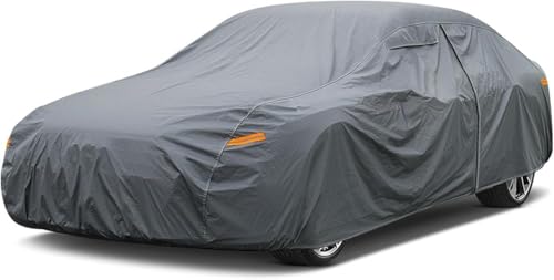 16 Layers Large Car Cover Waterproof All Weather for Sedan Coupe
