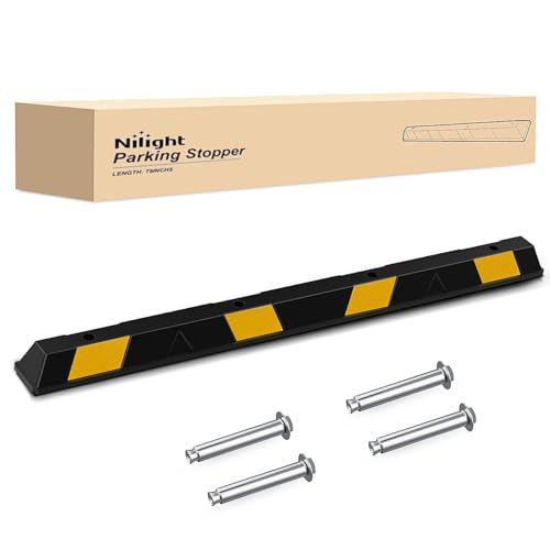 79 Inch Parking Curb with Reflective Strip