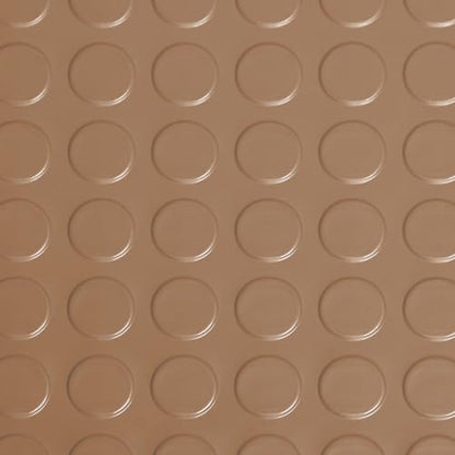 Large Coin Pattern Vinyl Garage Floor Protector Mat