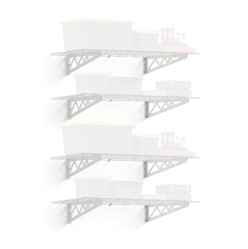 Steel Garage Wall Shelves 4 (4 Count)