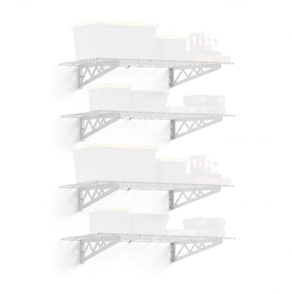 Steel Garage Wall Shelves 4 (4 Count)