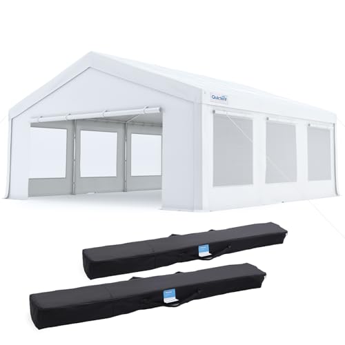 20x20ft Heavy Duty Party Tent Outdoor Canopy with Mesh Windows
