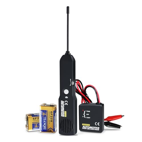 Automotive Electrical Open&Short Finder Circuit Tester Circuit Finder Detector Tone Generator Cable Wire Breaker Tracker Circuit Fault Finder DC 6