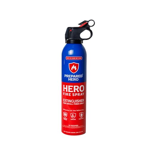 Fire Spray Mini Fire Extinguisher for Home & Car (8 Ounce)