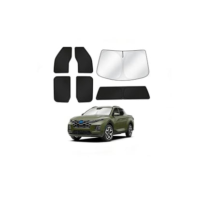 Windshield Sun Shade for Ford F150 2015 2016 2017 2018 2019 2020 Car Window Shades Thicken UV Block and Blackout Privacy Foldable Sunshades 6PCS Accessories Keep Cool Sun Visor Covers (6 Count)