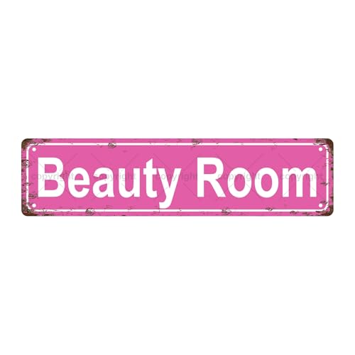 BEAUTY ROOM SPACE Metal Tin Street Sign Bar Cafe Garage Cave Home Room Wall Bathroom Farmhouse Garden Porch Patio Decor