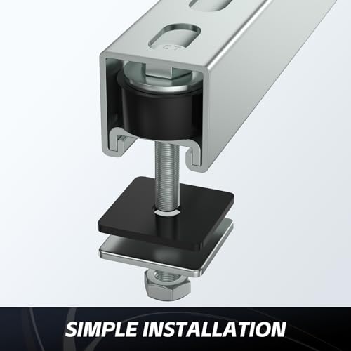 Anti Skid designTrolley Roller Wheels Limit Trolley Assembly Positioning for Unistrut Strut Channel with 1 (2 Count)