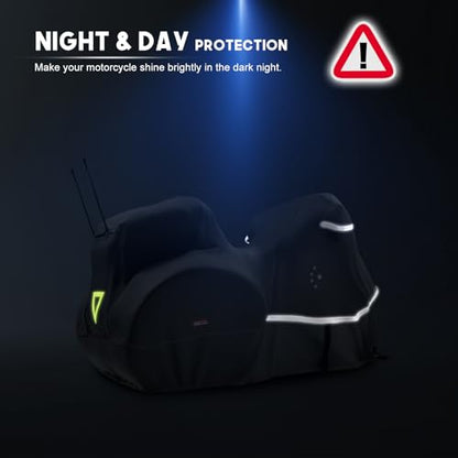Trike Cover Motorcycle Cover LI LIBZAKI Heavy Duty 600D Waterproof for Trike Models Harley Davidson freewheeler