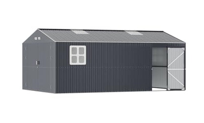 13x20x8.3 FT Metal Garage Shed Large Building Kits