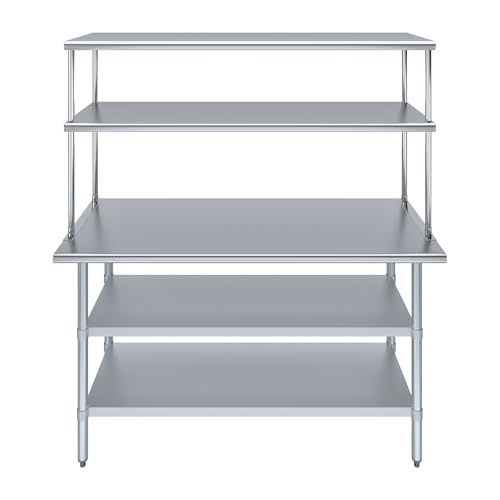 Stainless Steel Work Table with 2 Shelves