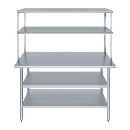 Stainless Steel Work Table with 2 Shelves