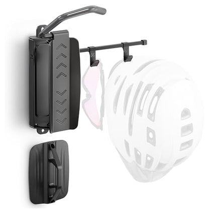 Swivel Bike Wall Mount with 2 Storage Hooks