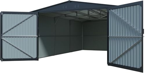 20x13ft Heavy Duty Outdoor Garage Metal Shed