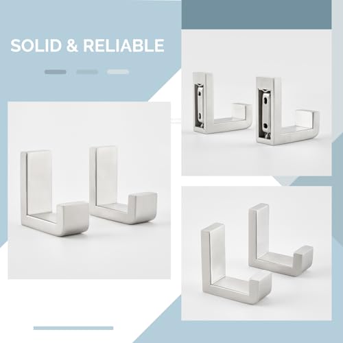 Towel Hooks Brushed Nickel (4 Count)
