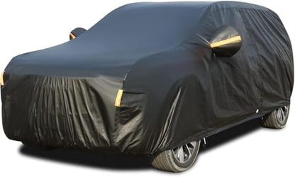 All Weather Car Cover Waterproof Windproof Hail Protector with Fleece Lining & Zipper Door
