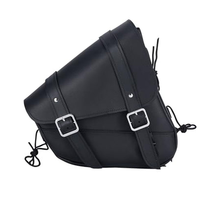 Motorcycle Saddle Bags Leather Motorcycle Solo Swing Arm Bag For Softails Sportsters Choppers Waterproof Side Bags